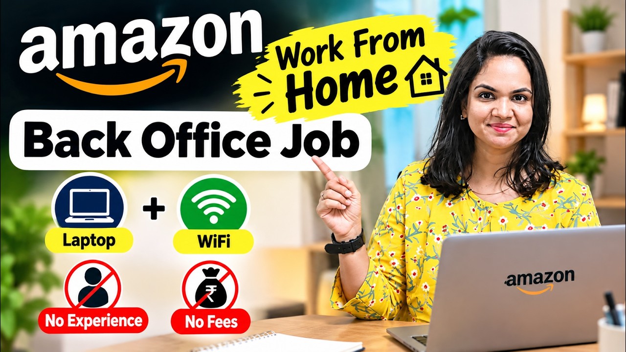 Amazon Work From Home Job 2026 🔥 Freshers Can Apply | Non-Voice Back office Role