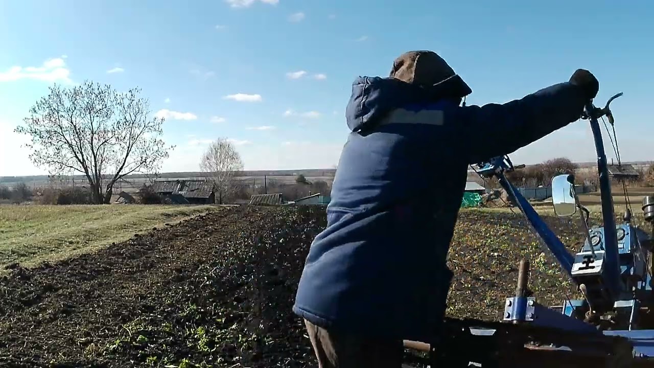 Мотоблок Скаут. Осенняя фрезеровка почвы 