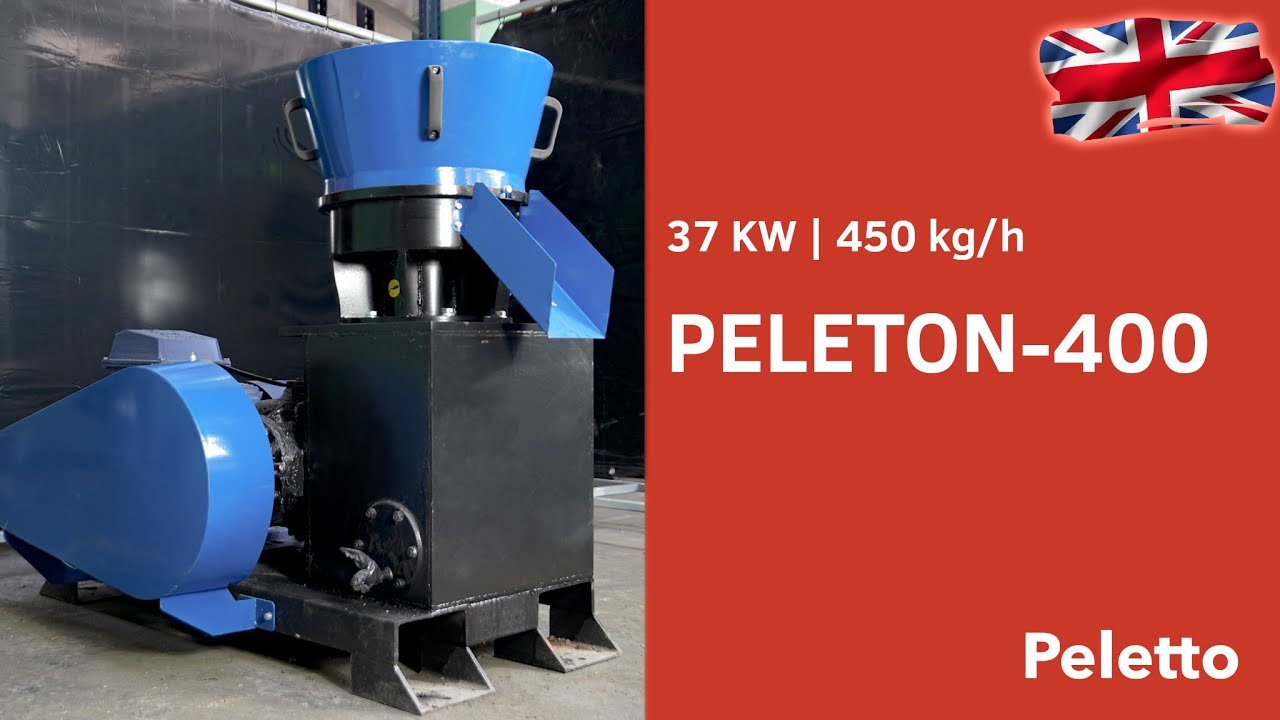 A pellet and feed production machine with a capacity of 500 kg/h from Peletto.pl