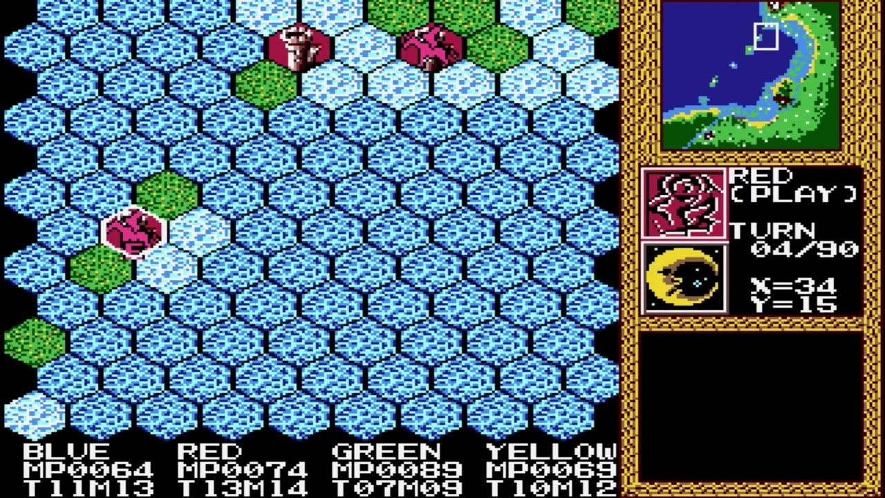 Master of Monsters  Map MoonLand Wizard  60 MP Sega genesis
