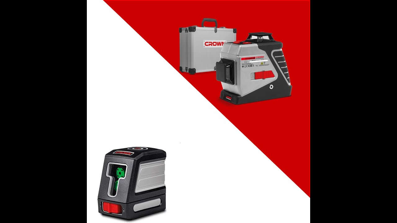 شرح مواصفات وتشغيل ميزان ليزر 2 خط و3 خط كراون