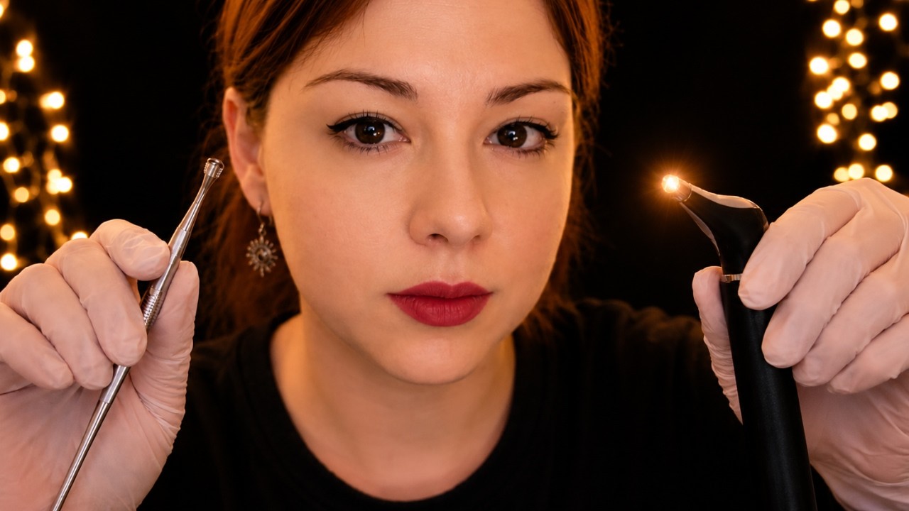 ASMR 3Dio Slow & Detailed Ear Cleaning | Minimal Talking & Gentle Scraping
