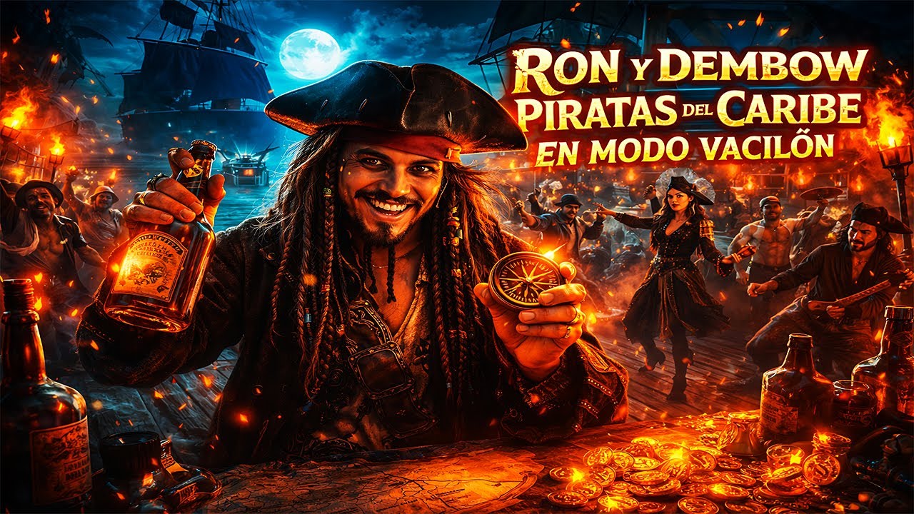 Ron y Dembow — Piratas del Caribe en Modo Vacilón ⚓🔥🍹| (OFICIAL) #FlowPirata 🧭 #ReggaetonVacilon 💃🔥