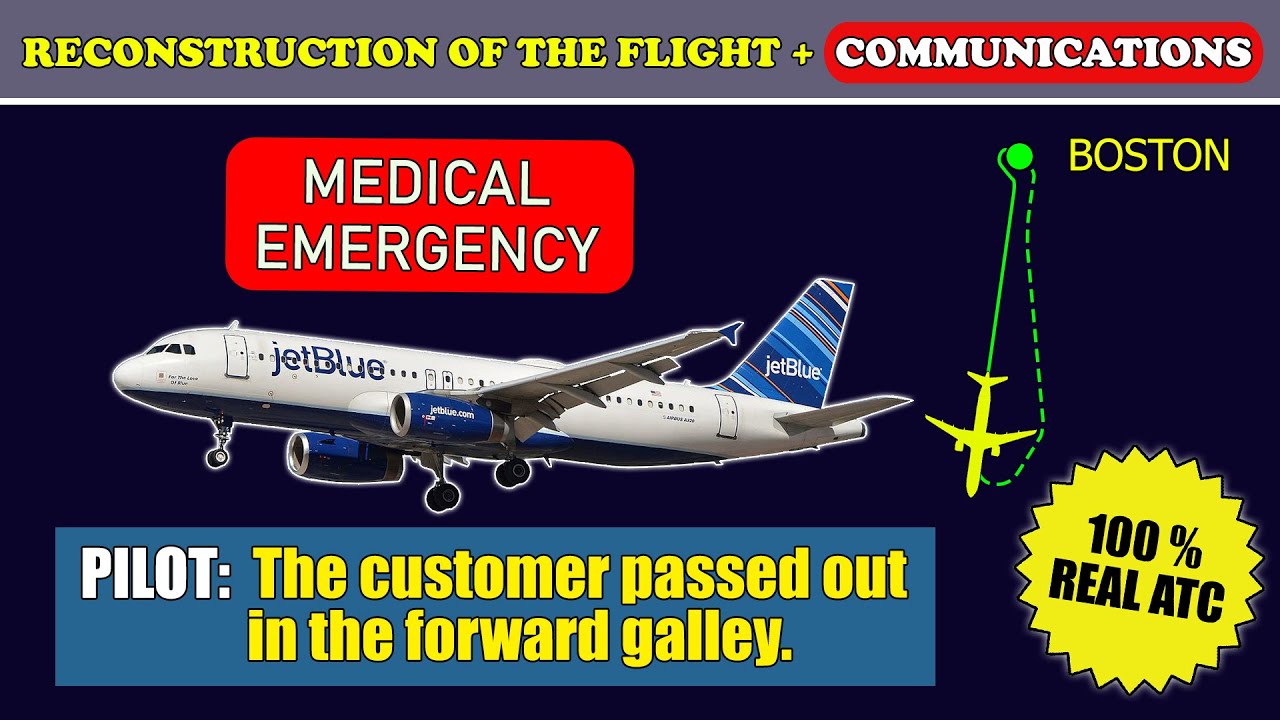 The customer passed out in the forward galley | JetBlue Airbus A320 | Boston Logan Airport, ATC