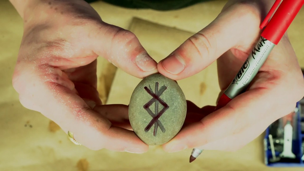 Carving RUNES into ROCKS!!