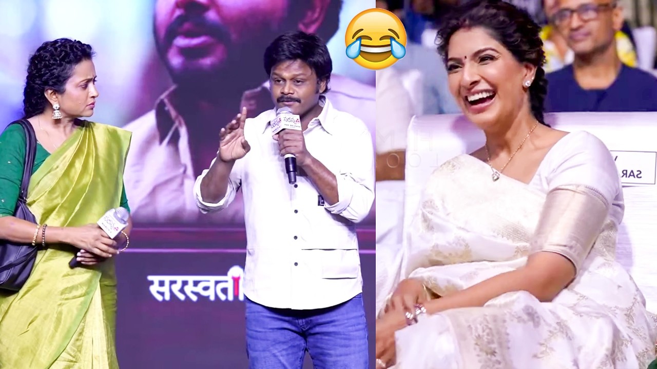 Actor Sapthagiri Hilarious Speech @ Saraswathi Pre-Release Event | Varalaxmi SarathKumar | Prakash