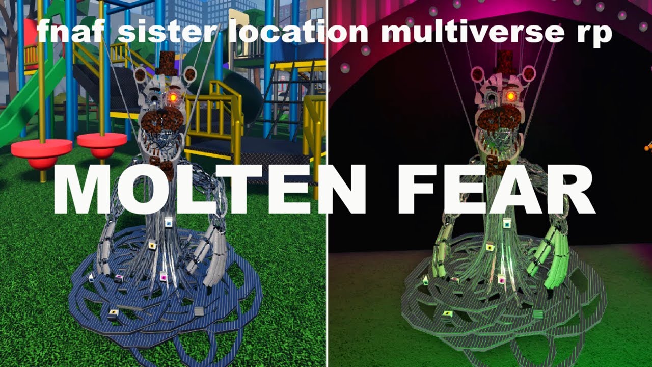 How to get MOLTEN FEAR BADGE + MOLTEN FREDDY MORPH in FNAF SISTER LOCATION MULTIVERSE RP UPD ROBLOX