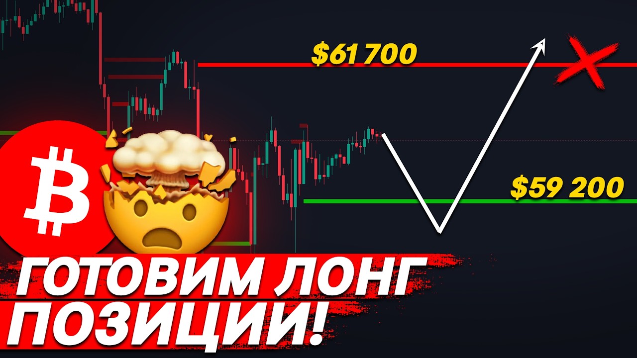 ❗️ВНИМАНИЕ, БИТКОИН &ndash; НАЧИНАЮ ИСКАТЬ ЛОНГИ!