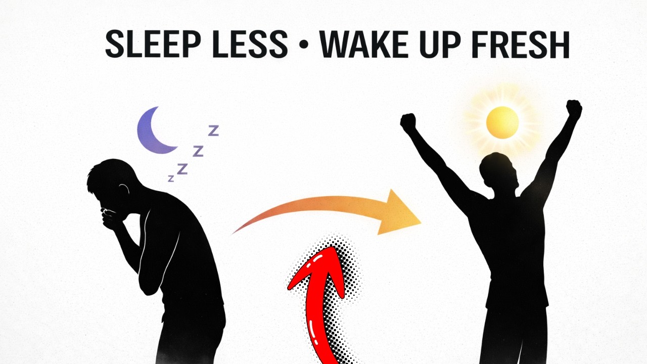 How to Sleep LESS Hours & Wake Up FRESH | Psychology Explains