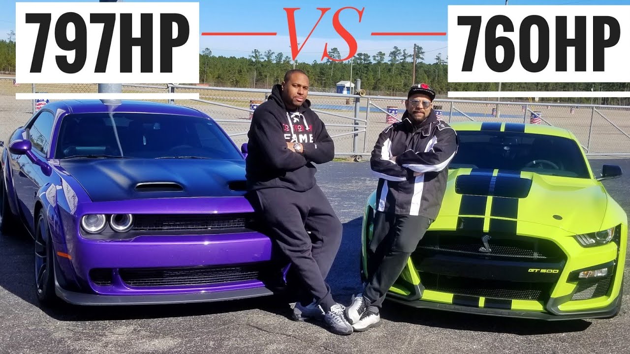 Сможет ли GT500 2020 года обойти Hellcat Redeye 2019 года в гонке на выносливость? Ford против Dodge