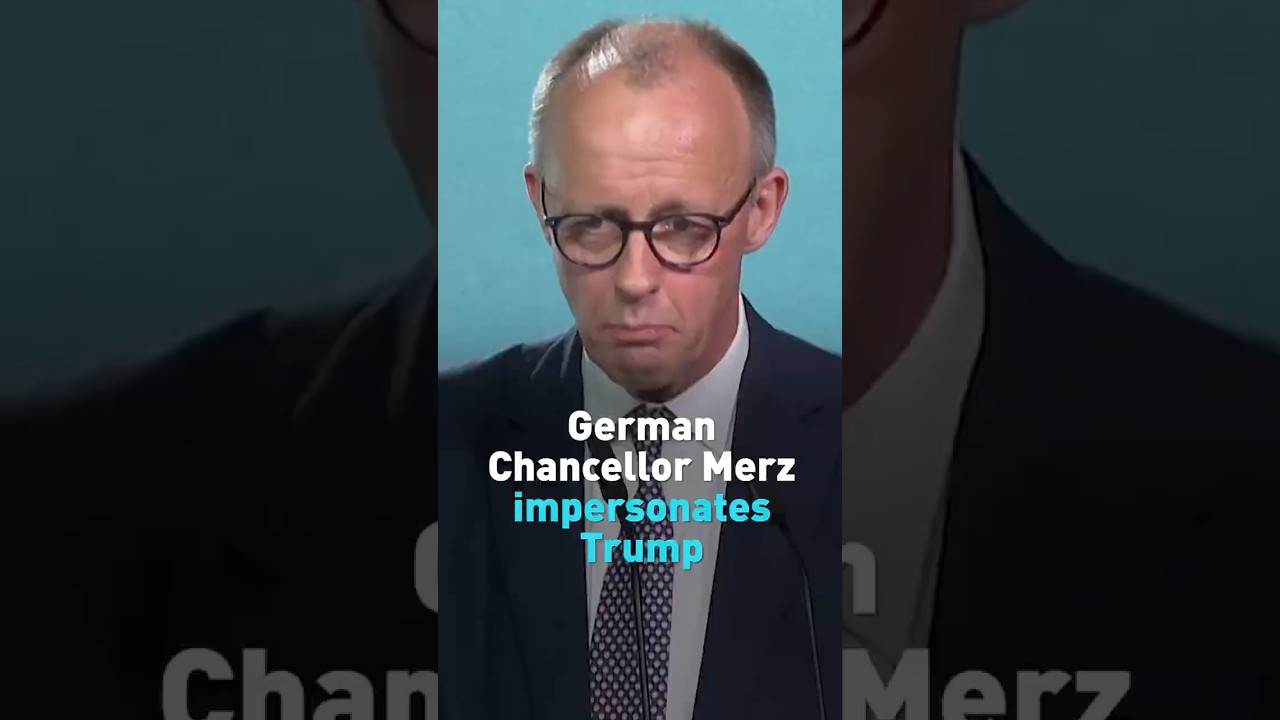 German Chancellor Merz impersonates Trump