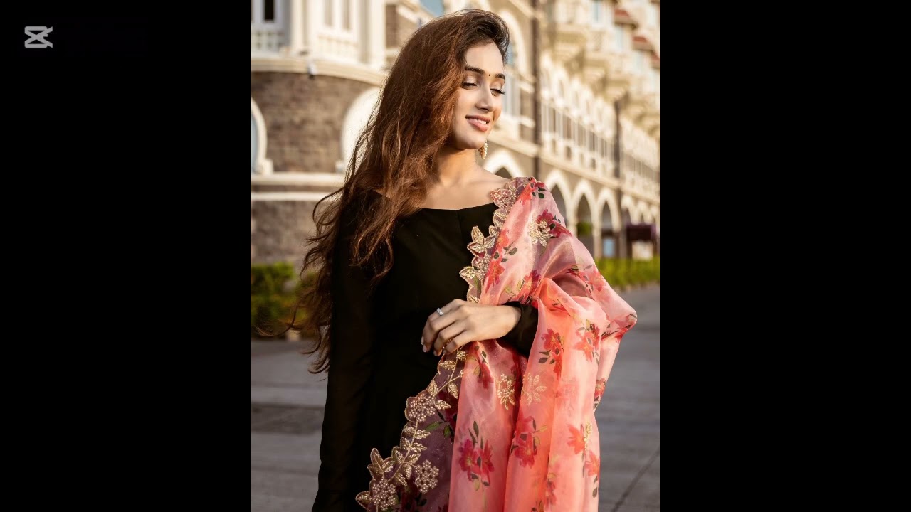 beautiful dress with organza duppata💖