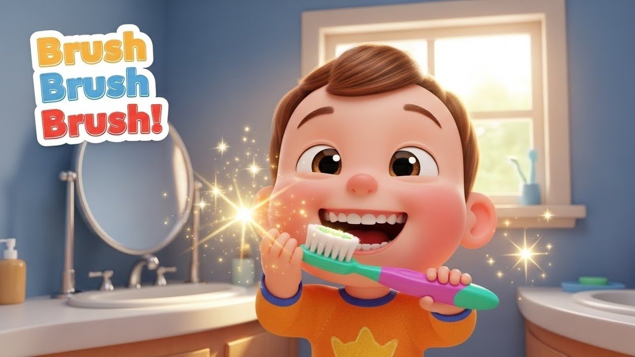 Au revoir les microbes ! 🪥✨ Chanson enfants – Se brosser les dents