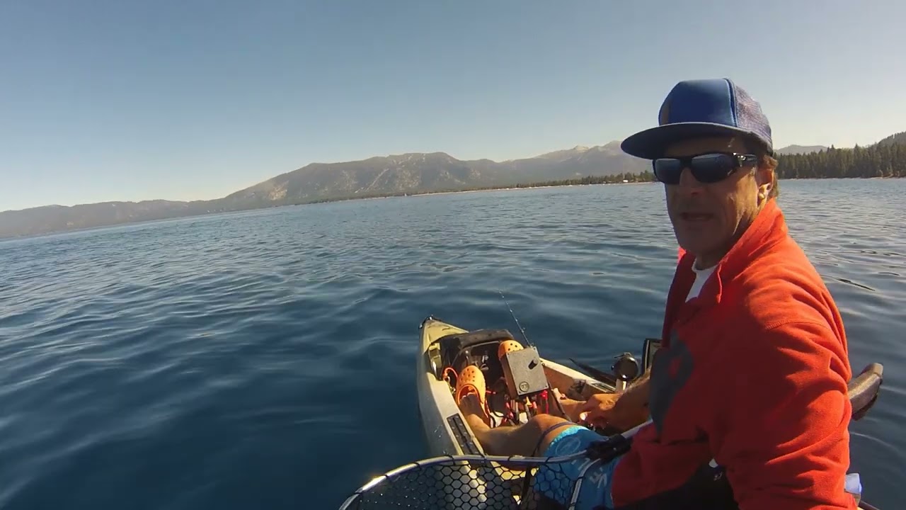 Kayak Fishing Lake Tahoe, How To Release a Trout Caught Deep!
