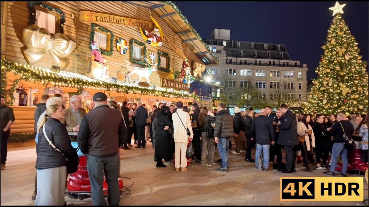 Inside Birmingham’s Famous German Christmas Market 4K
