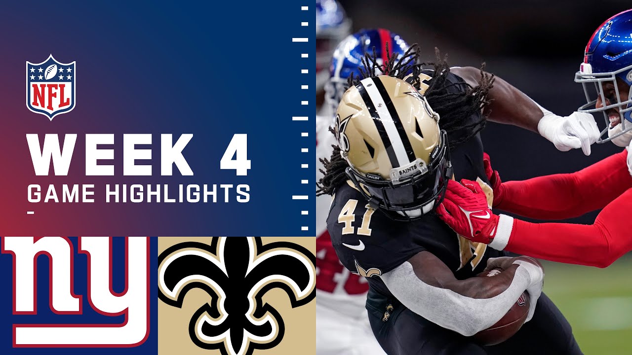 Giants vs. Saints Week 4 Highlights | NFL 2021