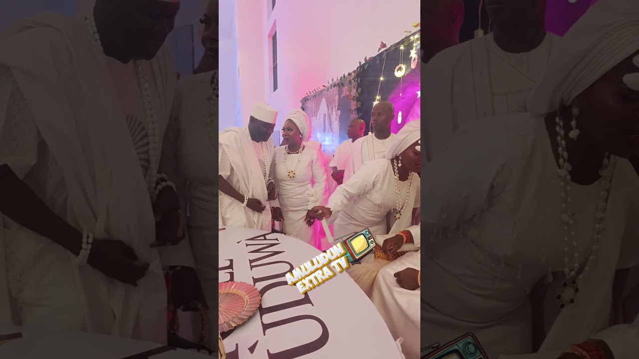 Ooni of Ife and Queen Ashley looking Awesome in sparkling White #ooniofife #africa