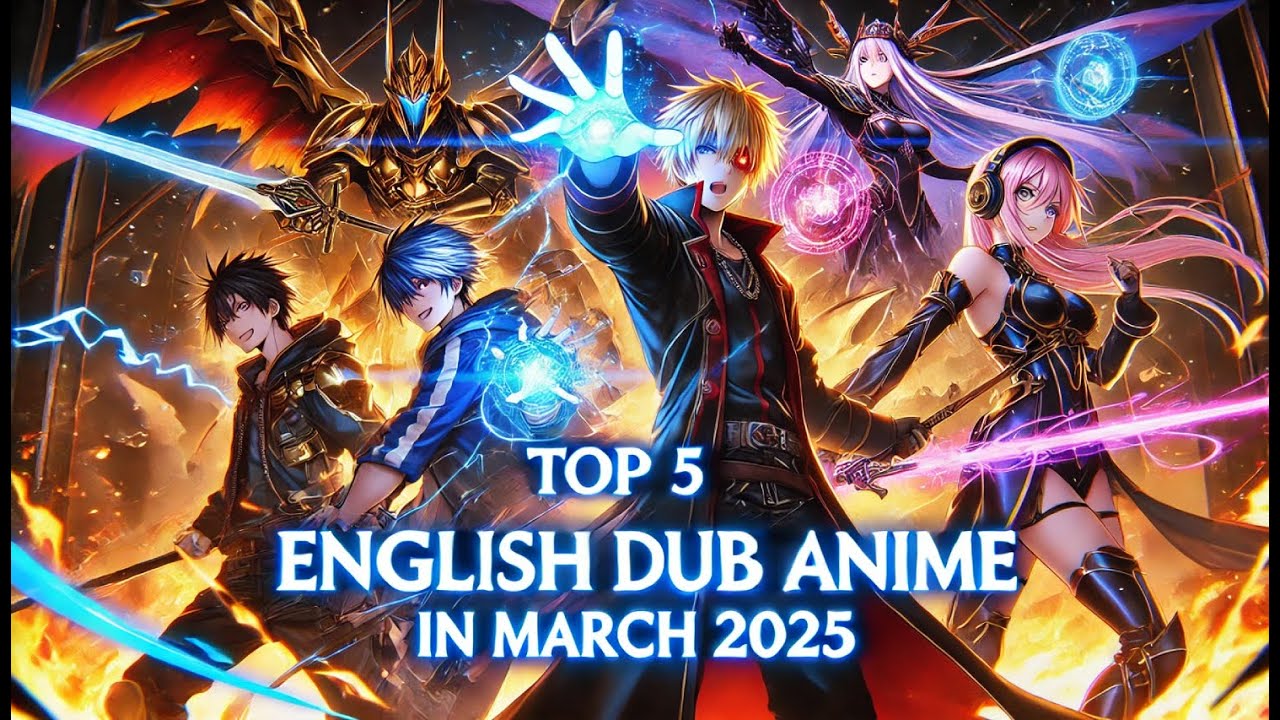 Top 5 English Dub Anime You MUST Watch in March 2025