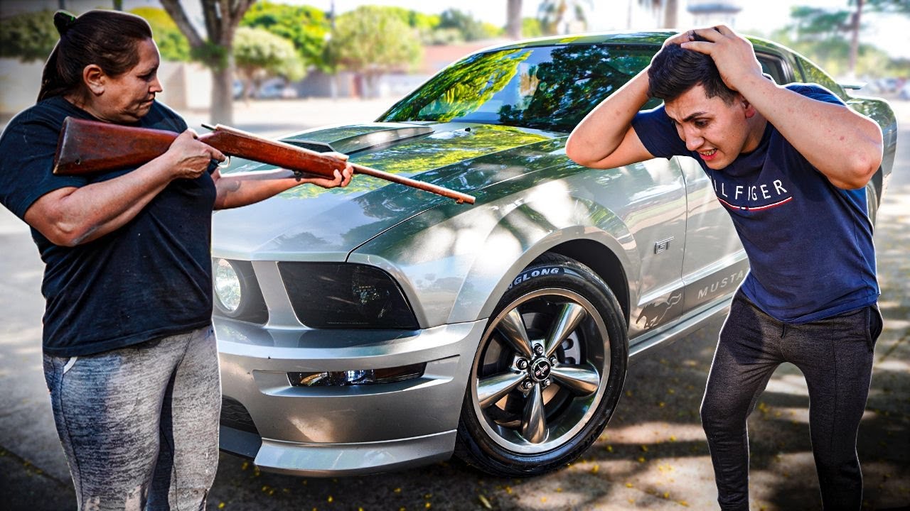 REAÇÃO DA MINHA MÃE AO VER O MEU MUSTANGÃO