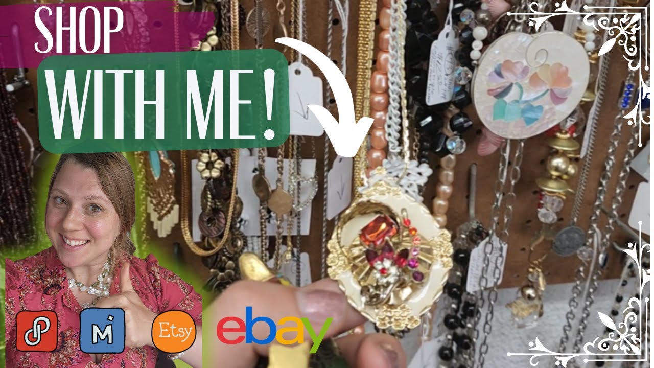 ✨SHOP WITH ME for Reselling at Flea Market and Antique Store ✨ | Flipping Jewelry for Profit