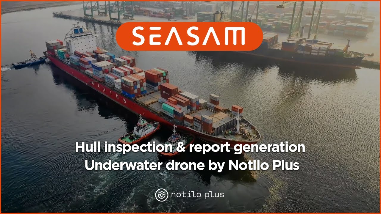 Hull inspection & report generation 🛥️Underwater drone by Delair Marine