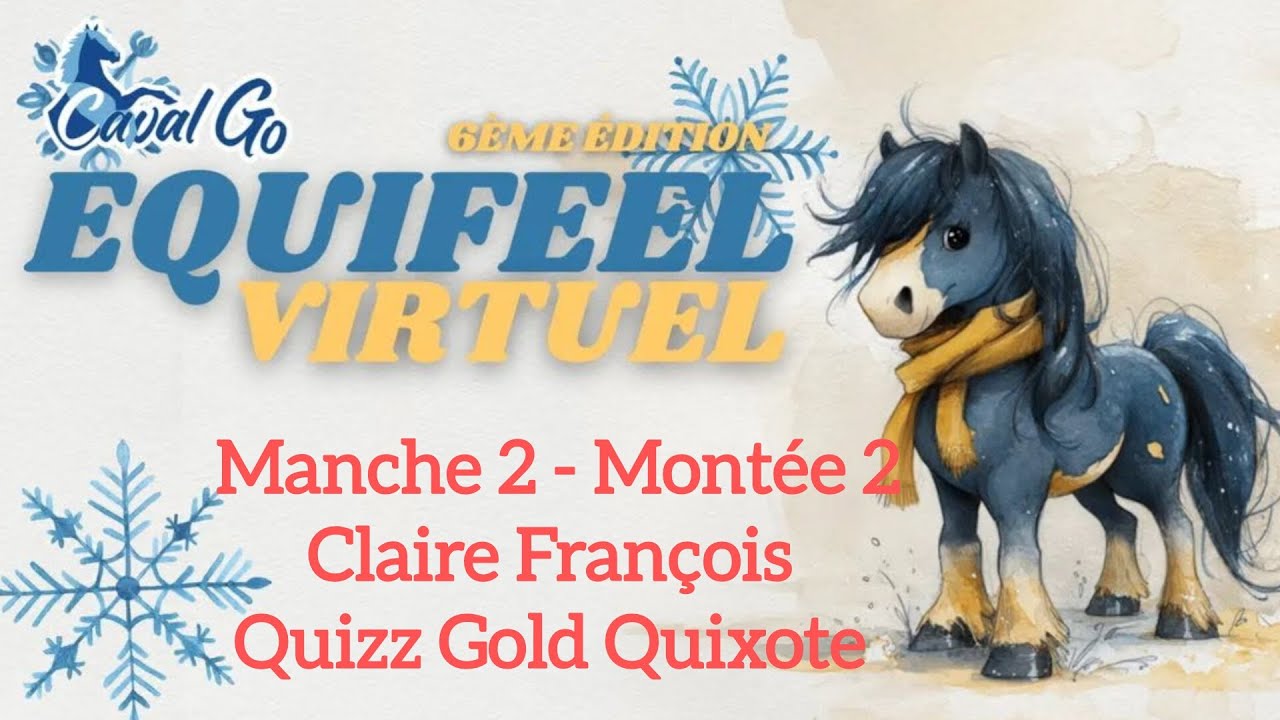Equifeel Virtuel 2026 Caval Go - Manche 2 - Montée 2 - Claire François & Quizz Gold Quixote