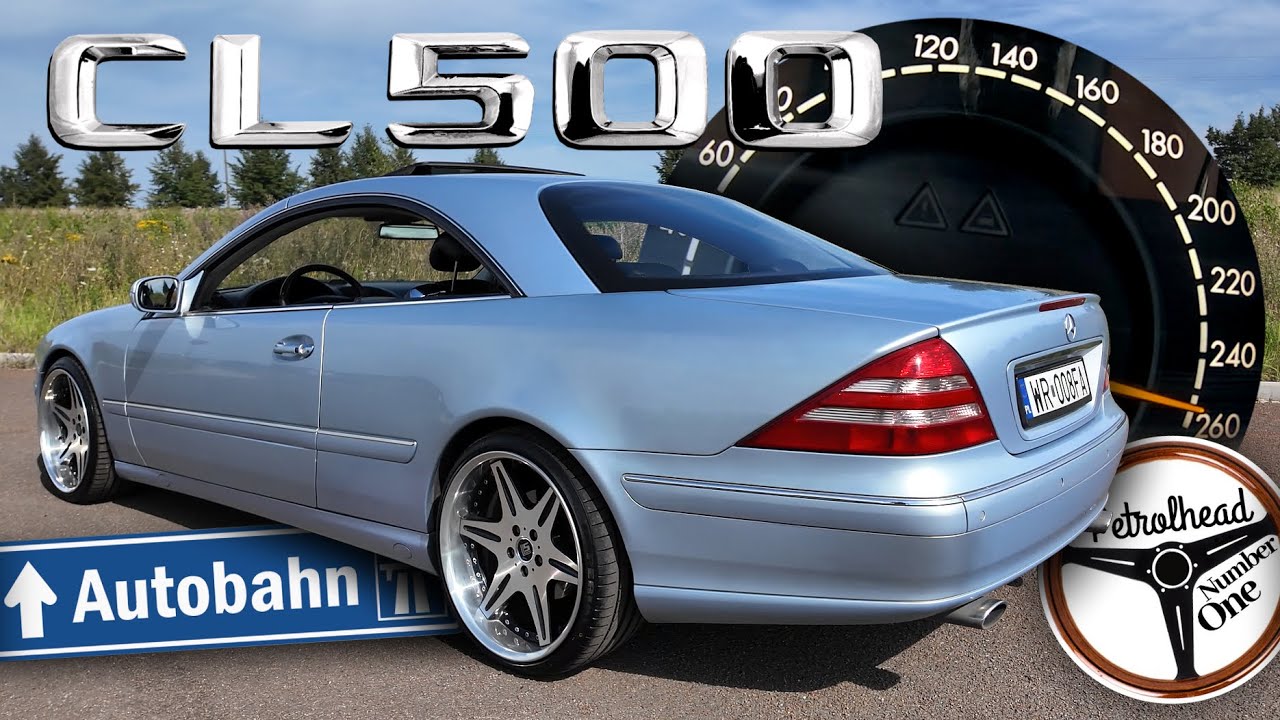 2000 Mercedes CL500 (306 KM) | V-MAX, 0-100, 100-200 km/h, AUTOBAHN, Test. | 4K
