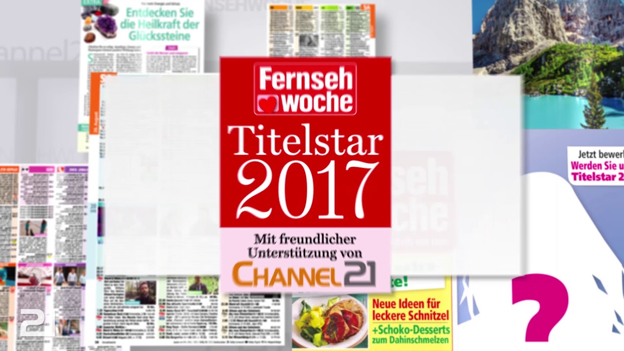 Werden Sie Titelstar der Fernsehwoche