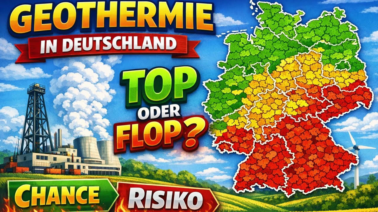Geothermie in Deutschland – Ampelkarte & Potenziale Energie