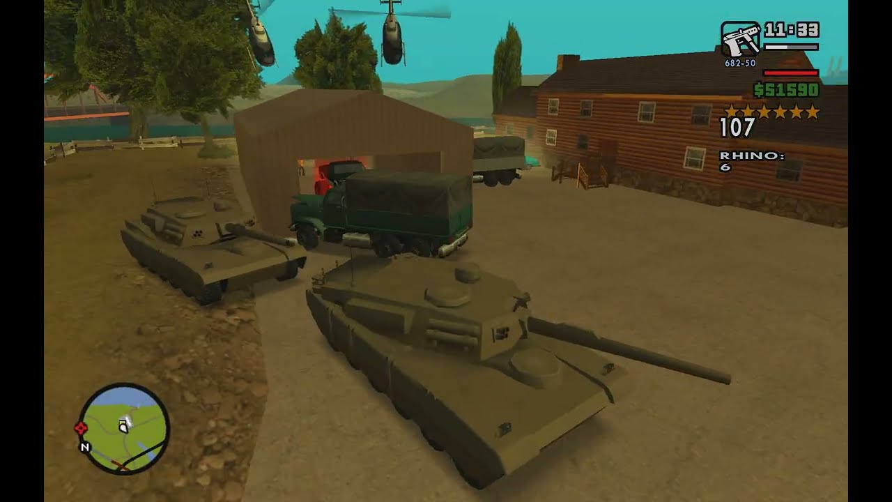 GTA 3D Hijack a tank