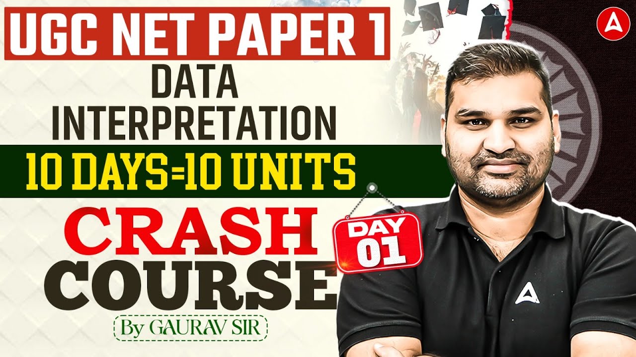 UGC NET Paper 1 | UGC NET Paper 1 Marathon Class | UGC NET Paper 1 Data Interpretation By Gaurav Sir