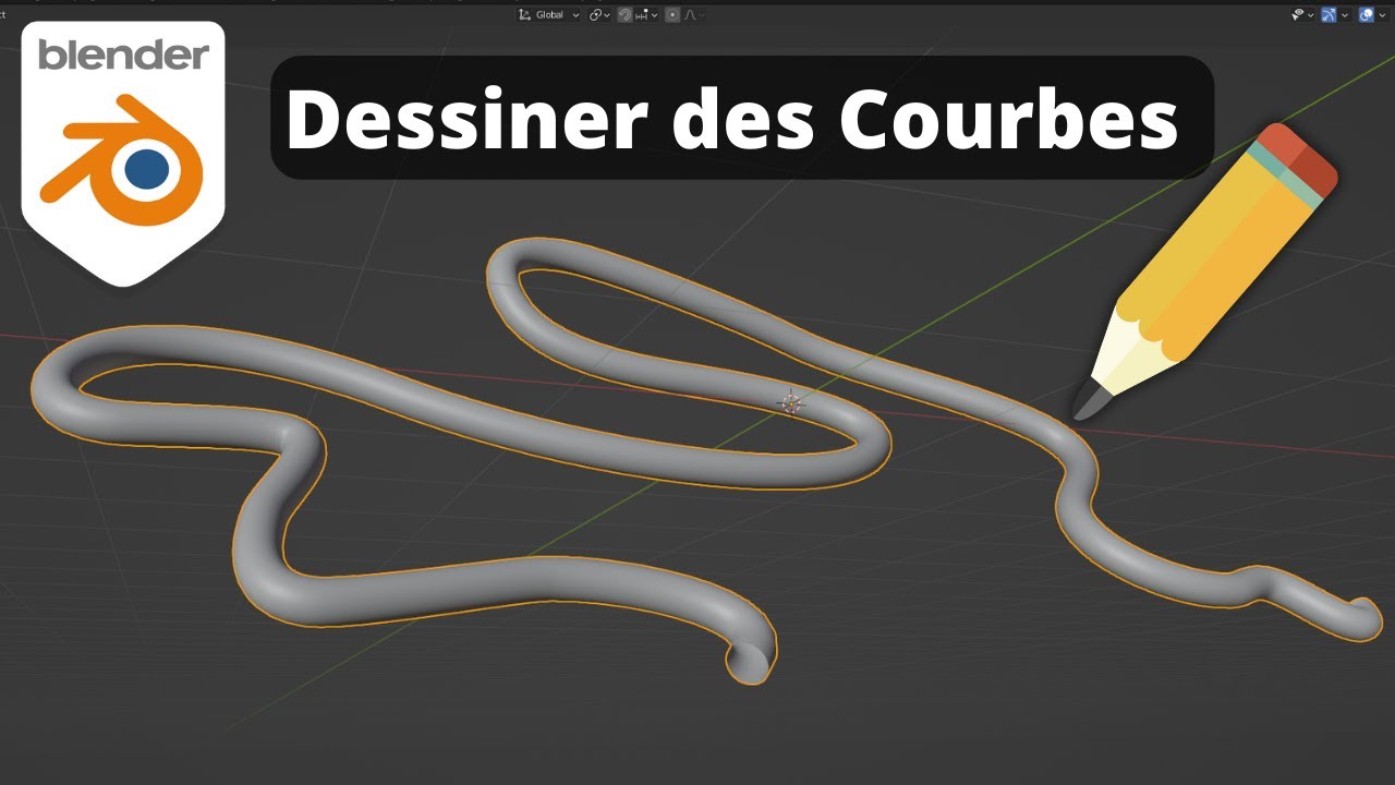 Tutoriel Blender : Créer des Courbes Personnalisées (pour tuyaux, câbles, etc...)