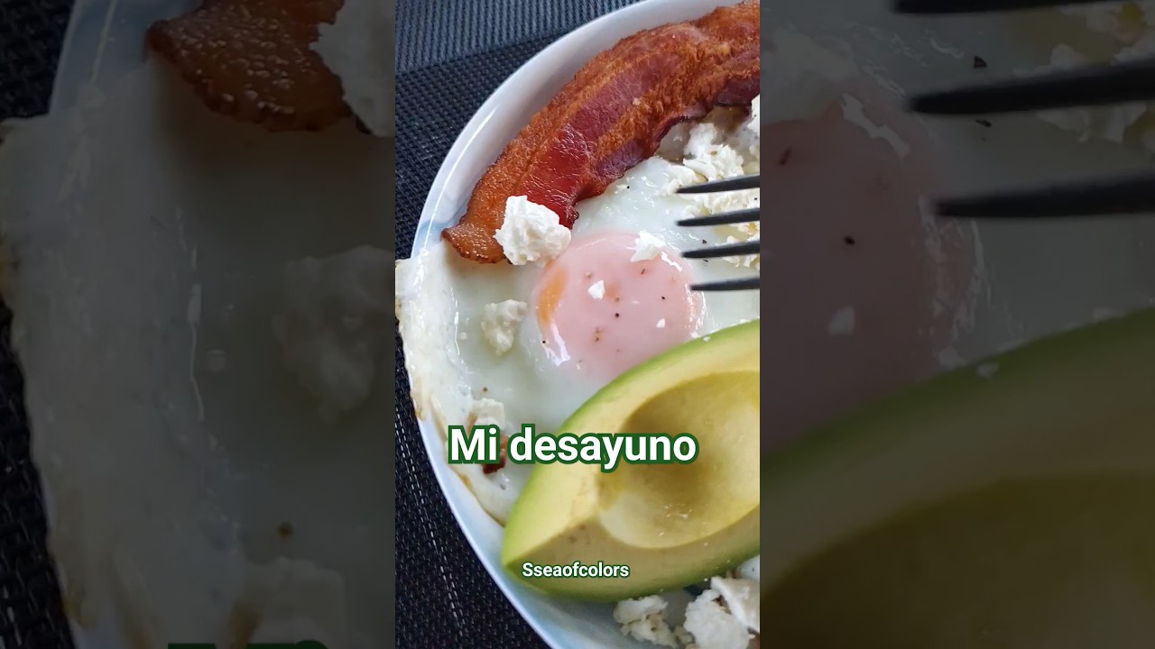 Desayuno ideal en dieta keto #sabrinaseaofcolors #recetas #keto