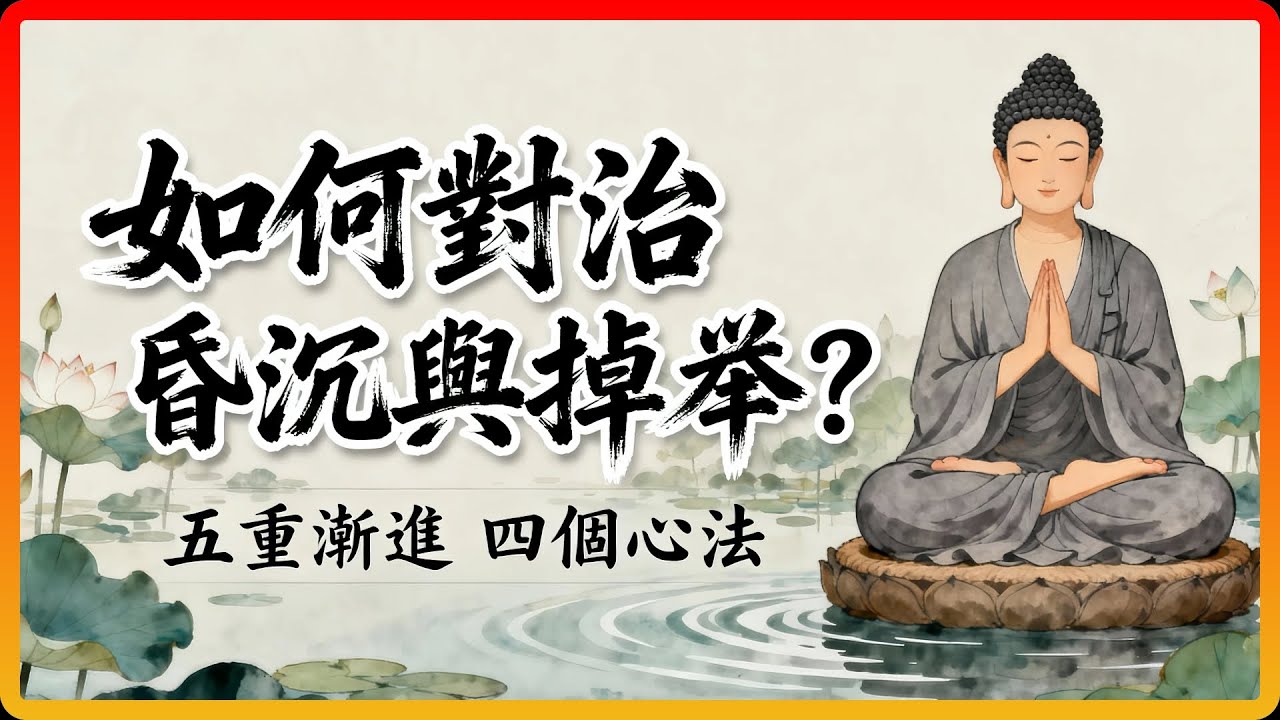 打坐時總犯困或者胡思亂想？佛陀教你五重漸進和四個心法，對治昏沉與掉舉！#佛教故事 #佛法 #修行 #打坐 #禪修