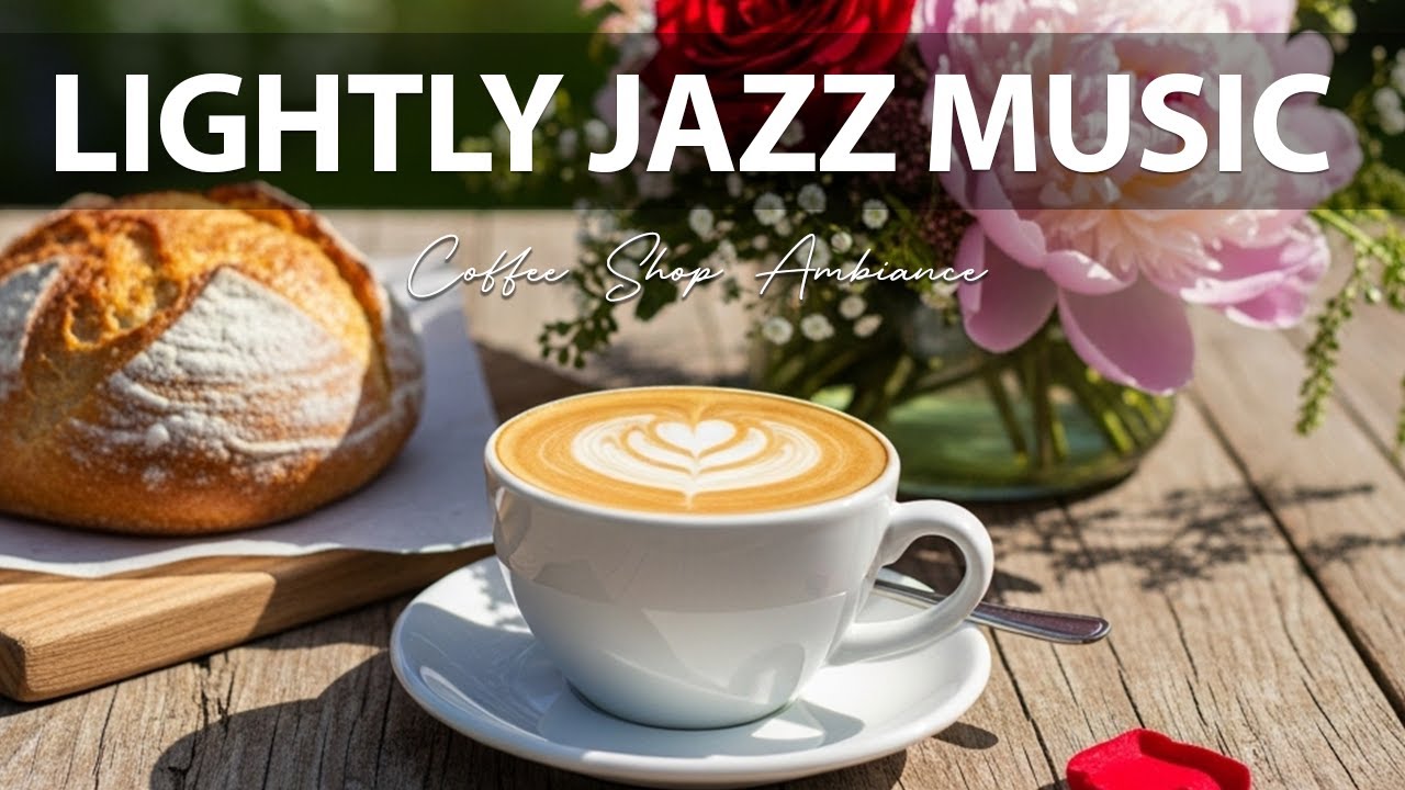 Lightly Jazz Music ☕Coffee Shop Ambiance for Holiday, Great Moods & Relaxing