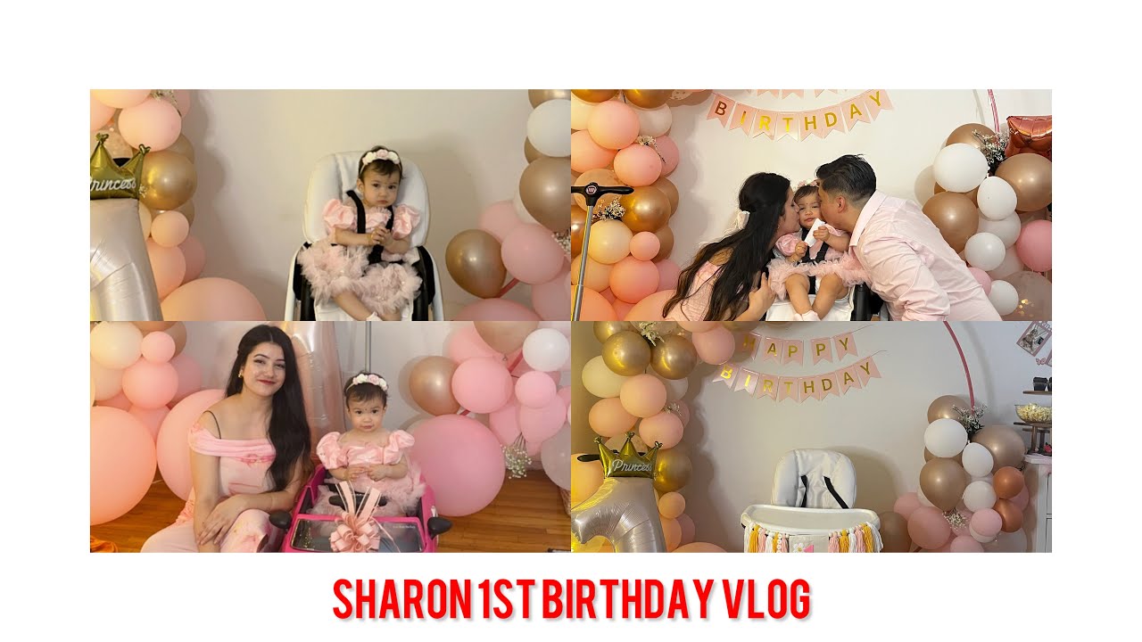 1st Birthday house birthday party || Sharon first birthday vlog!