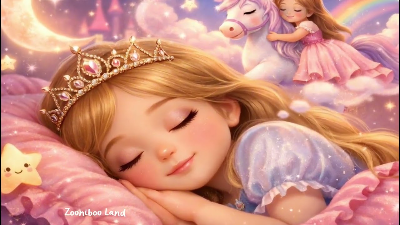Princess Rosabelle Lullaby 🌙 1 Hour Magical Sleep Music for Kids, Babies & Toddlers 👑 Zooniboo Land