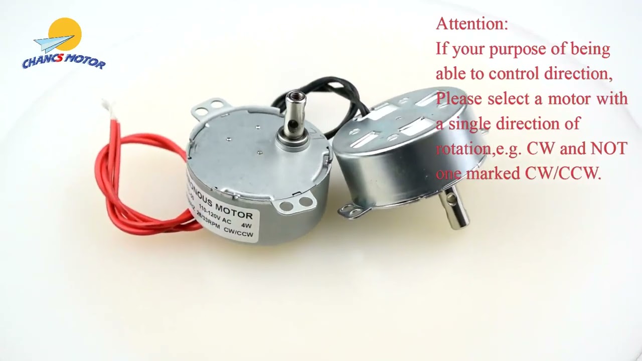 TYC-50 Small Synchronous Gear Motor 110V CWCCW