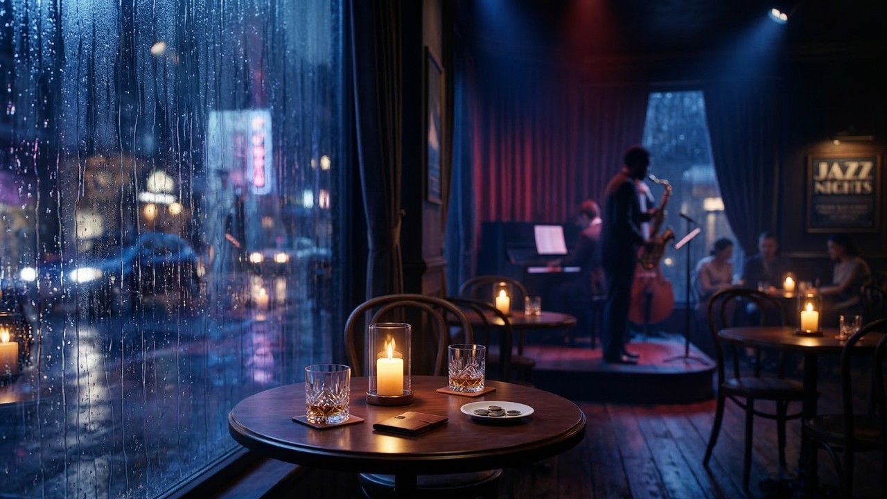 Jazz for soft city lights 🎷 No Ads Study Mix