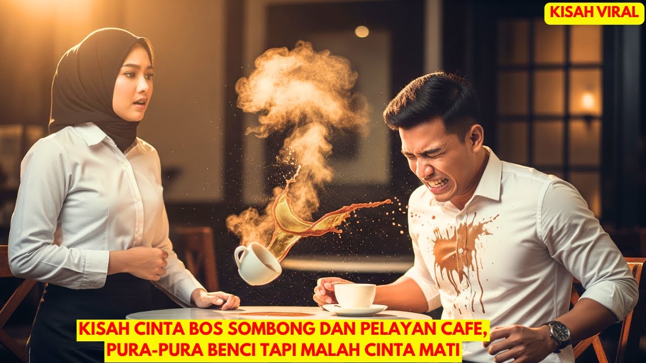 KISAH CINTA BOS SOMBONG DAN PELAYAN CAFE, PURA-PURA BENCI TAPI MALAH CINTA MATI