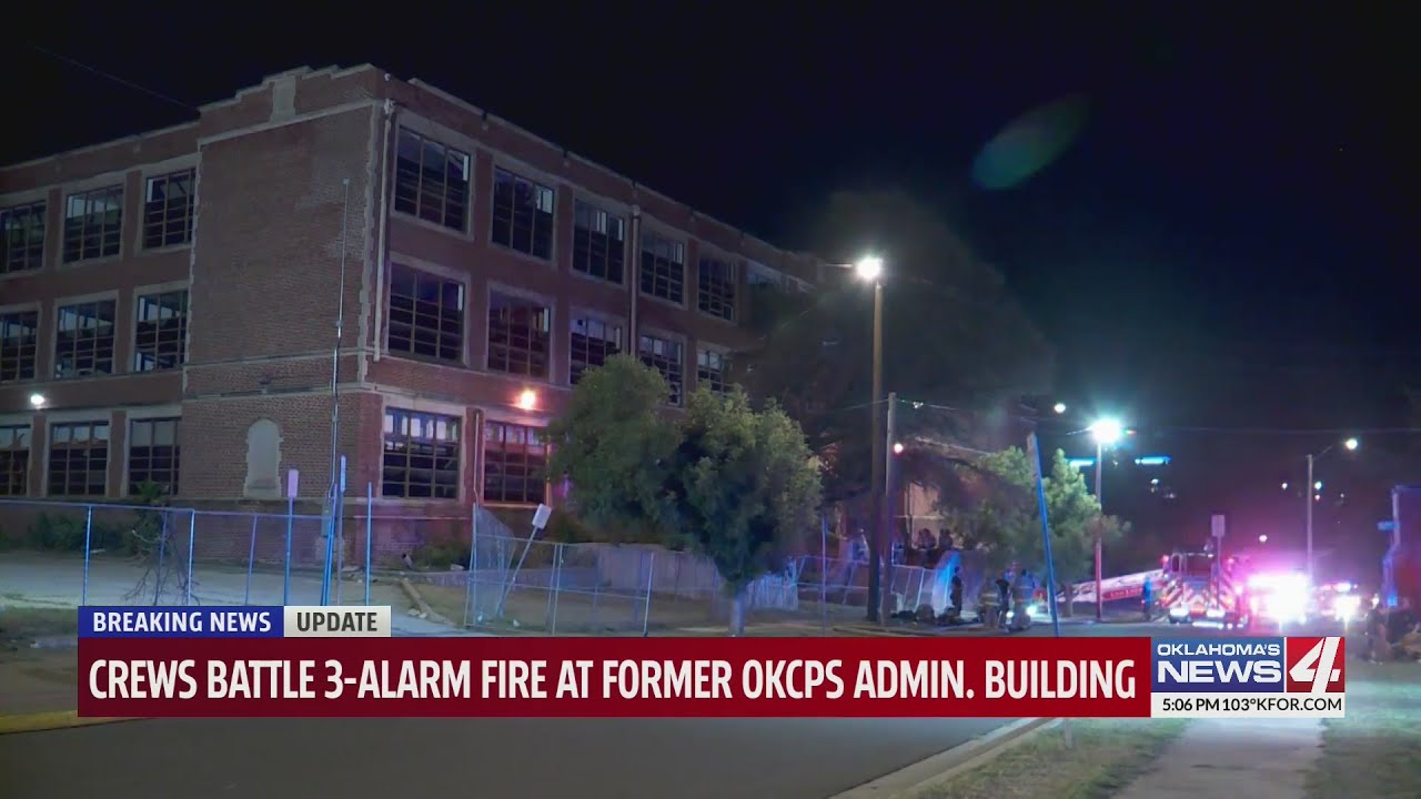 Former OKCPS admin building damaged in fire