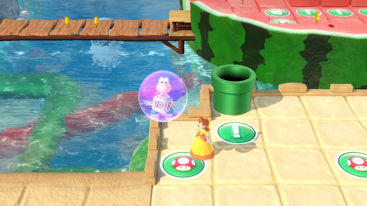Super Mario Party Partner Party #1935 Watermelon Walkabout Luigi & Daisy vs Goomba & Shy Guy