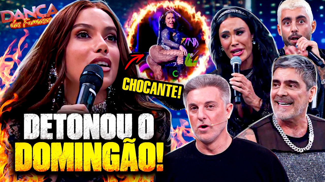 DAN&Ccedil;A DOS FAMOSOS: ANITTA DETONA PRODU&Ccedil;&Atilde;O DO DOMING&Atilde;O + POL&Ecirc;MICA DAS NOTAS NO FUNK! | Virou Festa