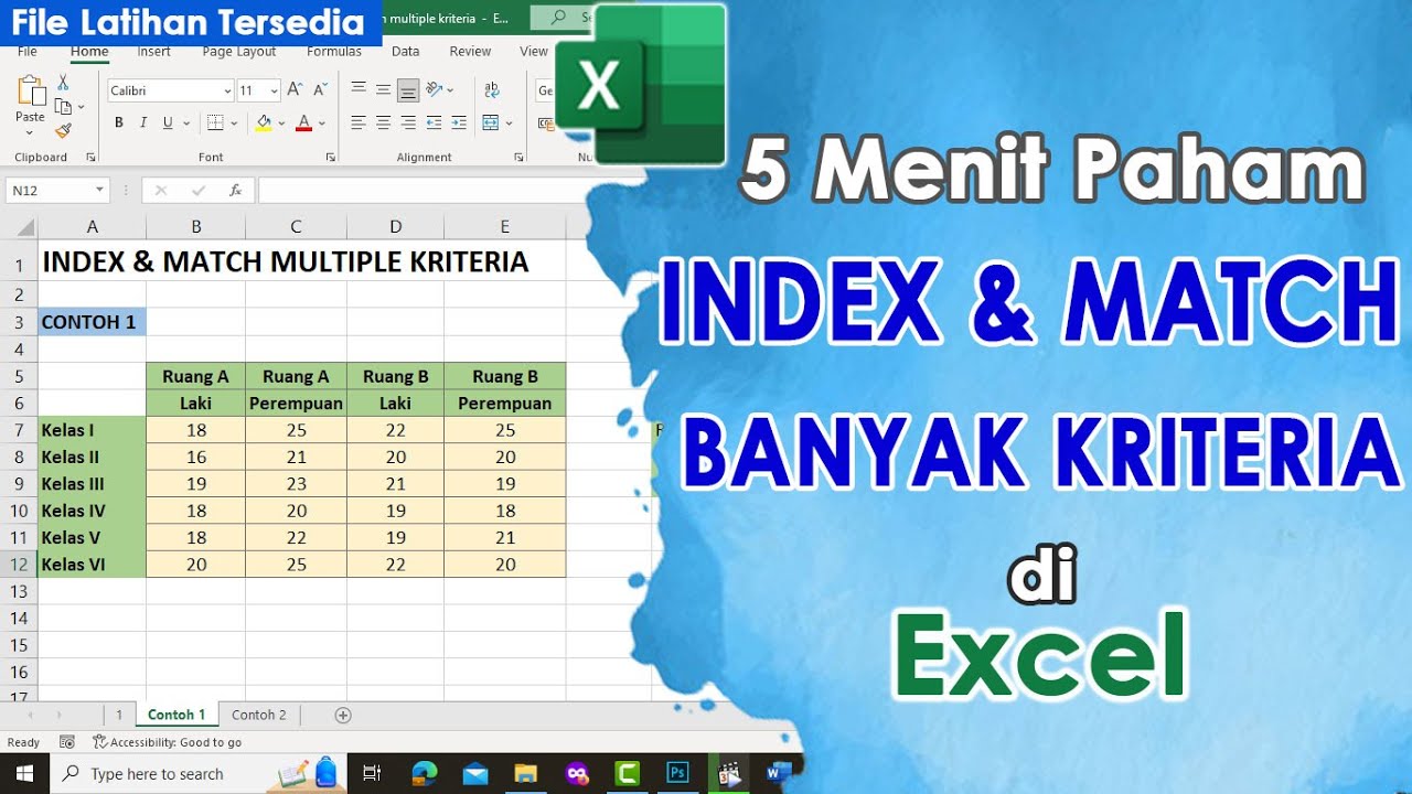 5 Menit Paham Index Match dengan Banyak Kriteria
