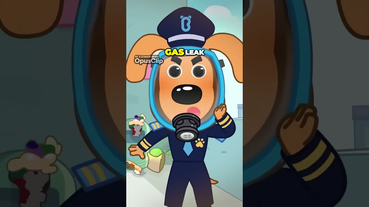 URGENT Gas Leak Emergency  Evacuate Now to Stay Safe #cartoons #cartoonshorts #cartoonclips