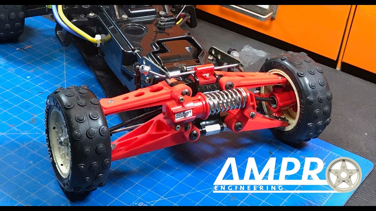 e155: Ampro Tamiya Hotshot Front Suspension Upgrade