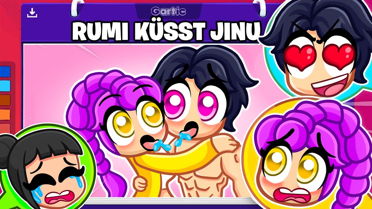 Spiele NIEMALS GARTIC PHONE mit Kpop Demon Hunters...