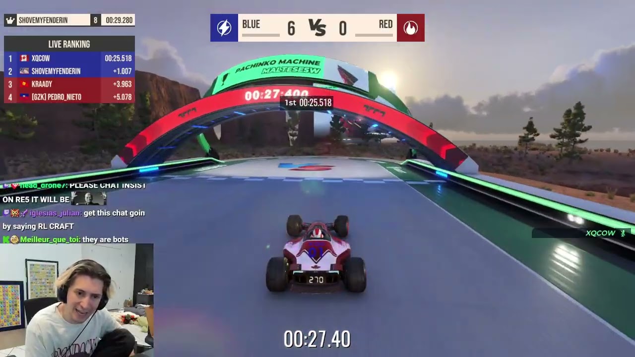xQc играет Trackmania EP 5 &mdash; 1 АПРЕЛЯ 2026 г.