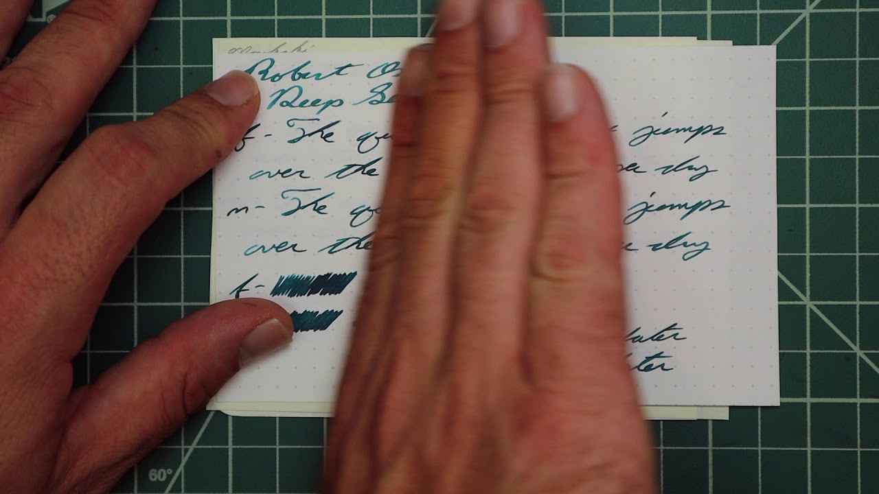 Robert Oster Deep Sea Fountain Pen Ink #fountainpenink #fountainpens