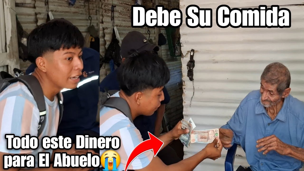 AXEL LLEGO A DARLE TODO ESTE DINERO/ EL ABUELO YA NO TIENE PARA COMER😭